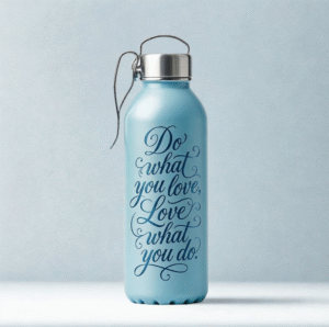 COPPER INSULATED WATER BOTTLE QUOTE PRINT