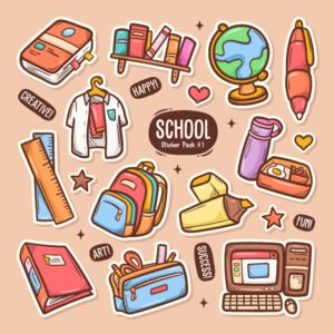 Premium Matte Kiss-Cut Vinyl Sticker | 3x4” | School Stickers